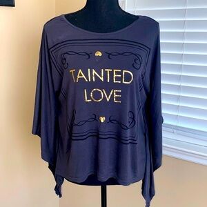 TAINTED LOVE Gray Flowing Shirt